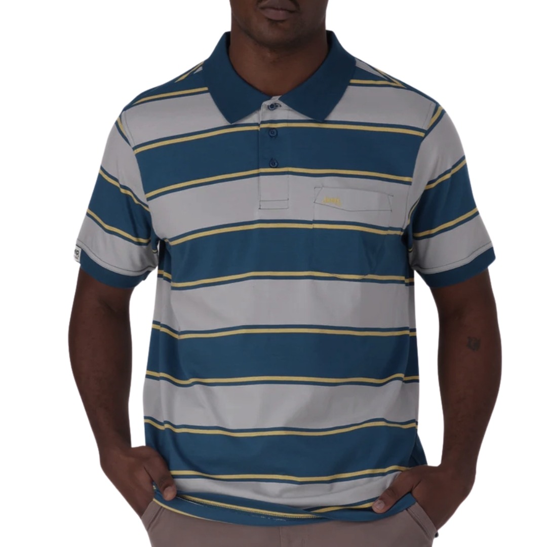 60539 JEEP STRIPE POLO GOLFER - MUILTI COLOUR