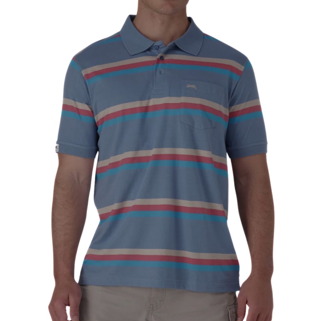 JEEP STRIPE POLO GOLFER - MUILTI COLOUR