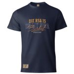 BOERBOEL WEAR MEN'S T-SHIRT EMBROIDERED "RSA" - NAVY