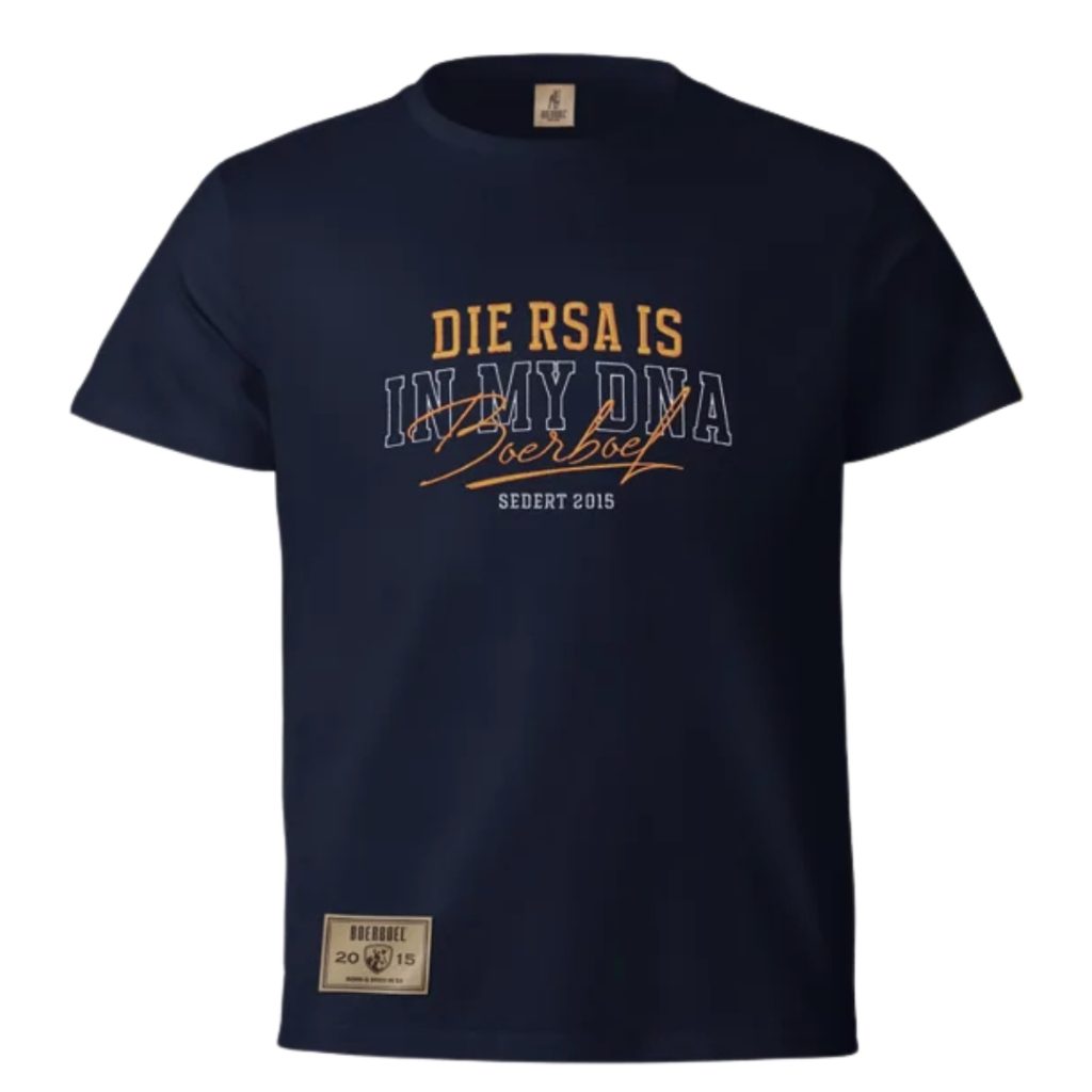 BOERBOEL WEAR KIDS T-SHIRT EMBROIDERED "RSA" - NAVY