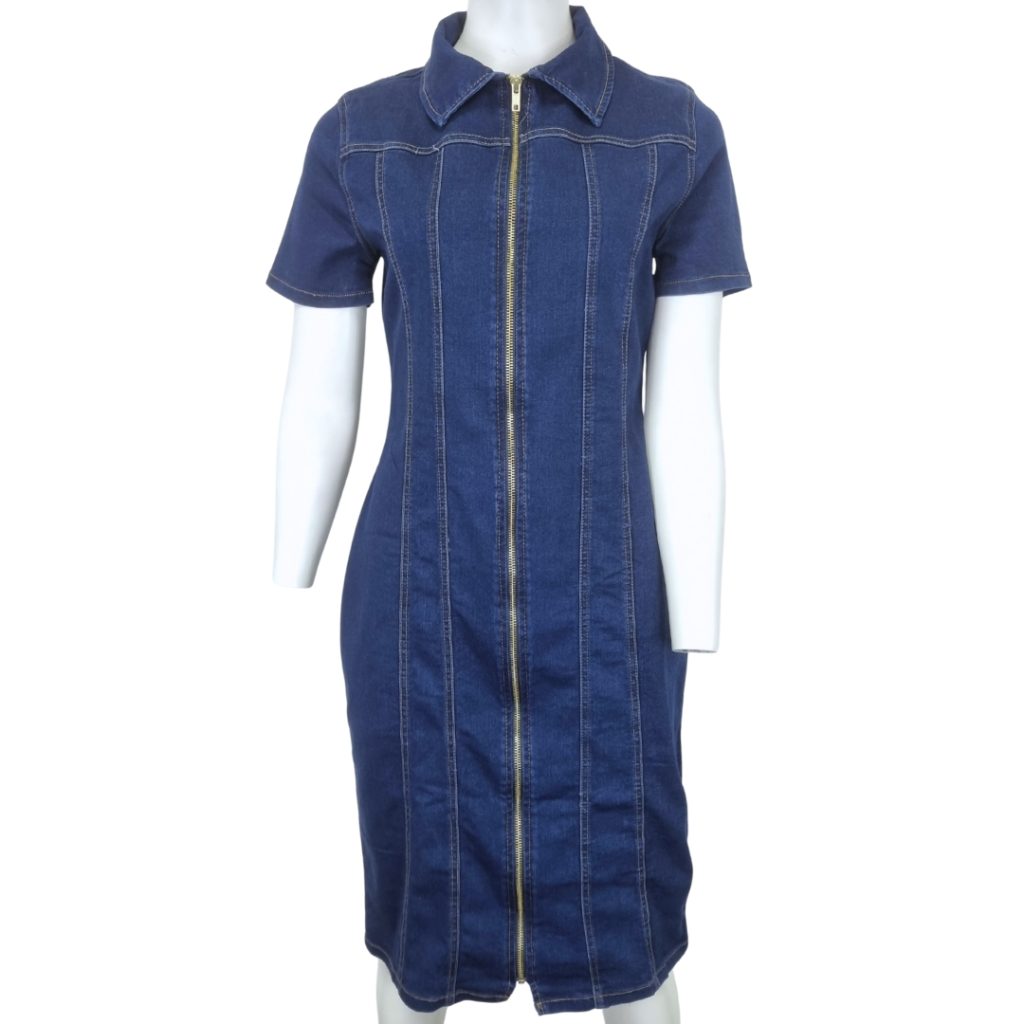 Lads S/Slv Denim Panel Dress