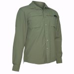 STERLING LS MESH BK.ADVENTURE SHIRT - GREEN