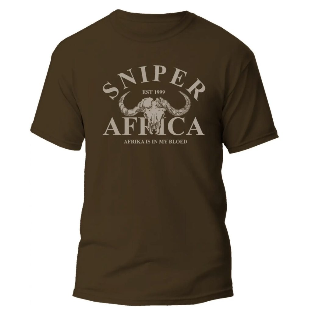 SNIPER AFRICA AFRIKA MENS T-SHIRT - WALNUT