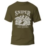 SNIPER AFRICA GREAT OUTDOORS MENS T-SHIRT - FATIGUE
