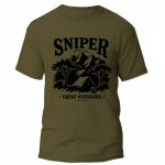 SNIPER AFRICA GREAT OUTDOORS MENS T-SHIRT - OLIVE