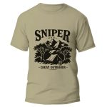 SNIPER AFRICA GREAT OUTDOORS MENS T-SHIRT - DARK STONE