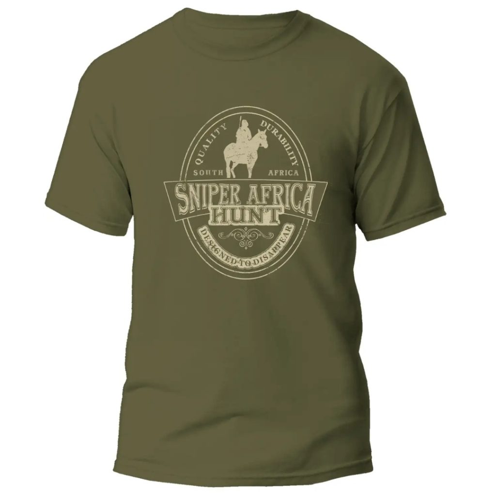 SNIPER AFRICA WILD MENS T-SHIRT - OLIVE