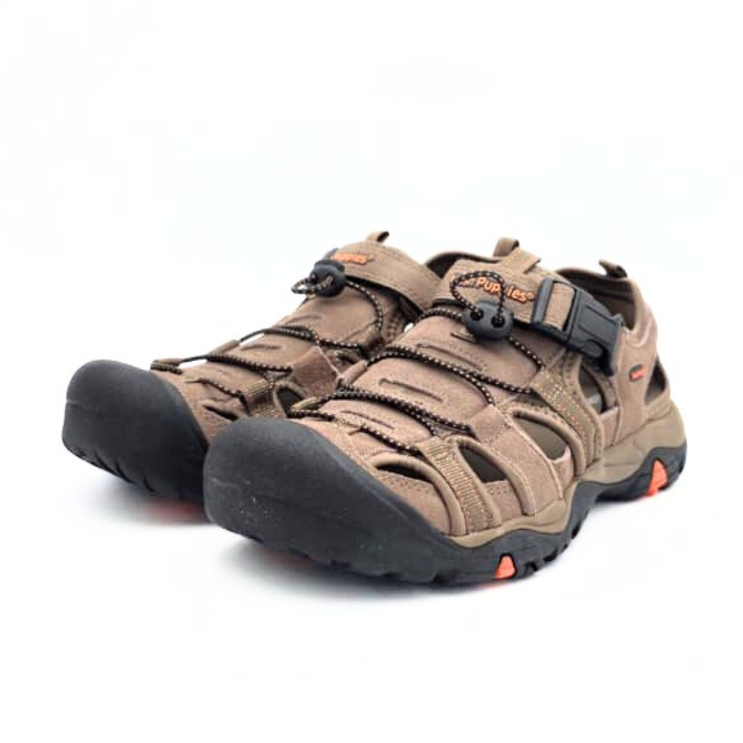 41429 HUSH PUPPIES HITE COW SUEDE MESH SMOKEY