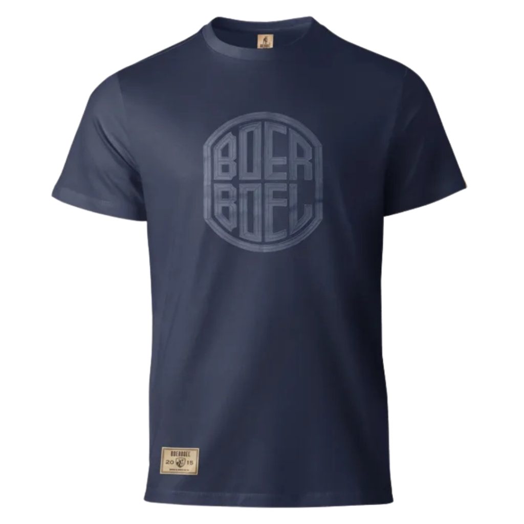 BOERBOEL WEAR MEN'S BEVEL PRINT T-SHIRT - NAVY