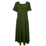 FASH WORLD S/SLV CRINKLE DRESS