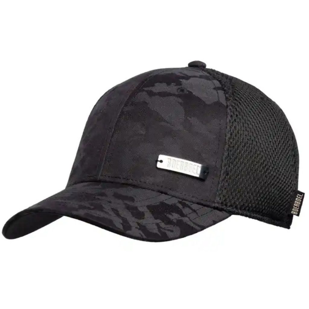 BOERBOEL WEAR LADIES STRECH CAP CAMO - BLACK
