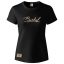 BOERBOEL WEAR LADIES METALLIC PUFF PRINT T-SHIRT - BLACK