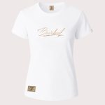 BOERBOEL WEAR LADIES METALLIC PUFF PRINT T-SHIRT - WHITE