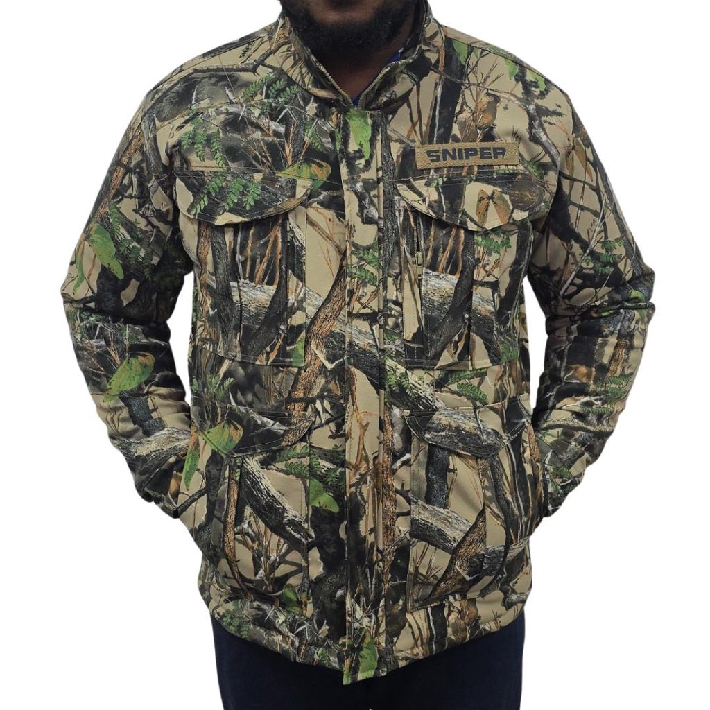 SNIPER AFRICA MEN'S HUNTING CAMO PARKA JACKET - 3D