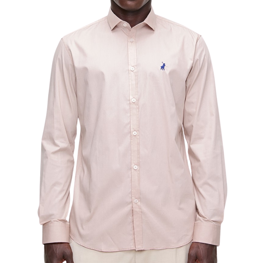 62522 Polo Mens Essential Slim Fit Ls Shirt