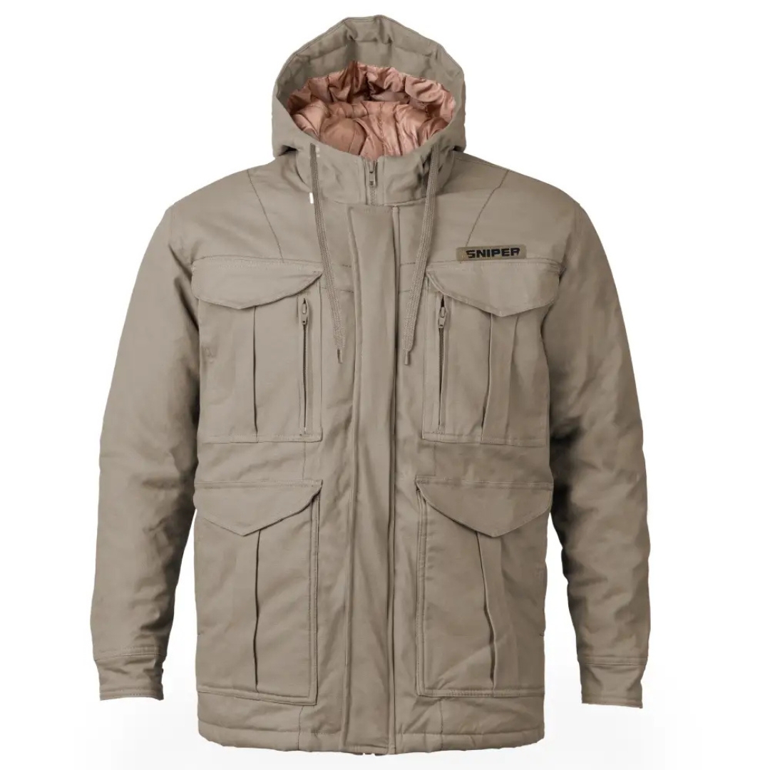 30826 SNIPER AFRICA HOODY PARKA JACKET - KHAKI