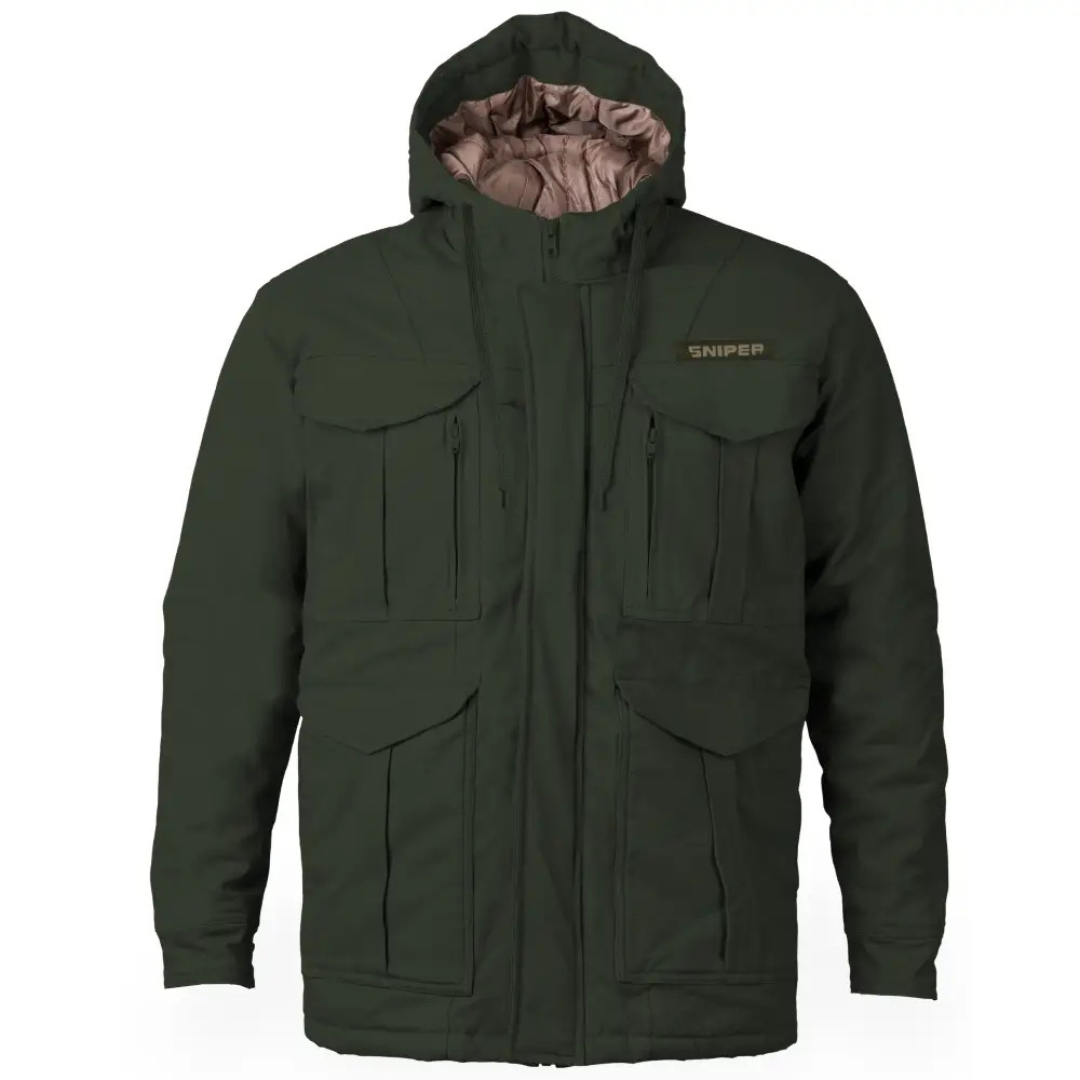 30829 SNIPER AFRICA HOODY PARKA JACKET - MILITARY OLIVE