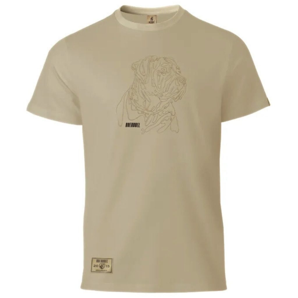 BOERBOEL WEAR EMBROIDERED T-SHIRT - STONE