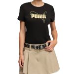Puma Ess Logo Lab Metallic Tee