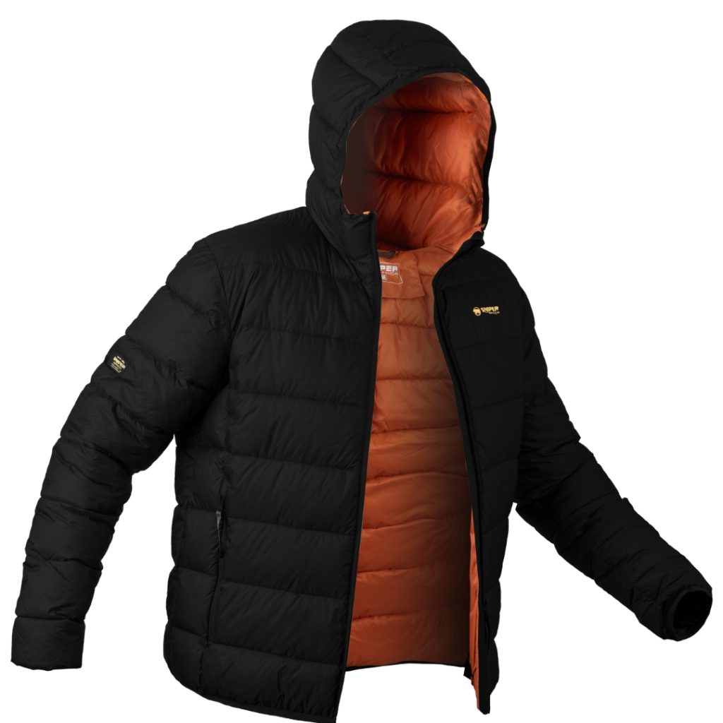 SNIPER AFRICA KALAHARI PUFFER JACKET - BLACK