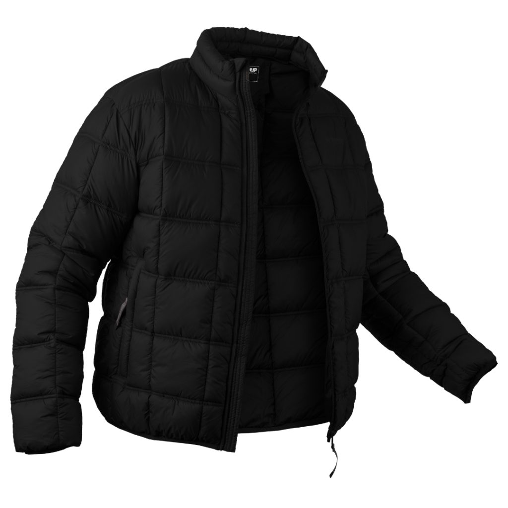 SNIPER AFRICA TIMBAVATI BLOCK PUFFER JACKET - BLACK