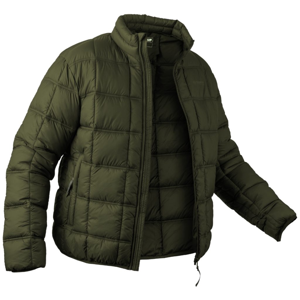 SNIPER AFRICA TIMBAVATI BLOCK PUFFER JACKET - OLIVE