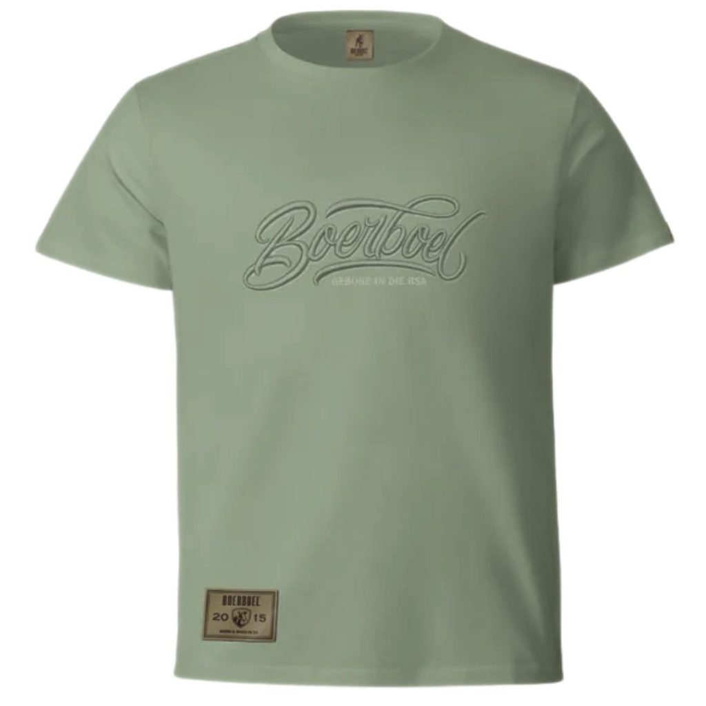 BOERBOEL WEAR KIDS 3D EMBROIDERY T-SHIRT - SAGE MELANGE