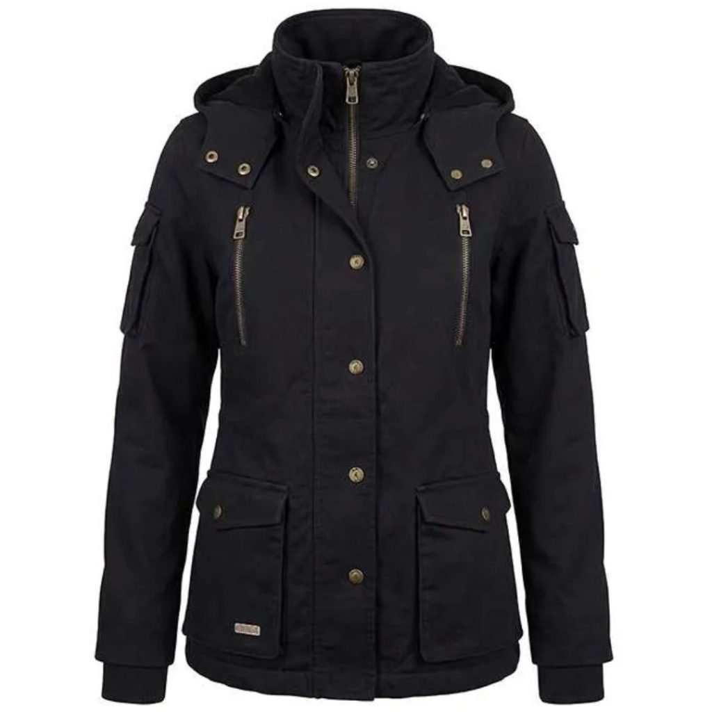 BOERBOEL WEAR LADIES URBAN PARKA JACKET - BLACK