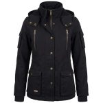 BOERBOEL WEAR LADIES URBAN PARKA JACKET - BLACK