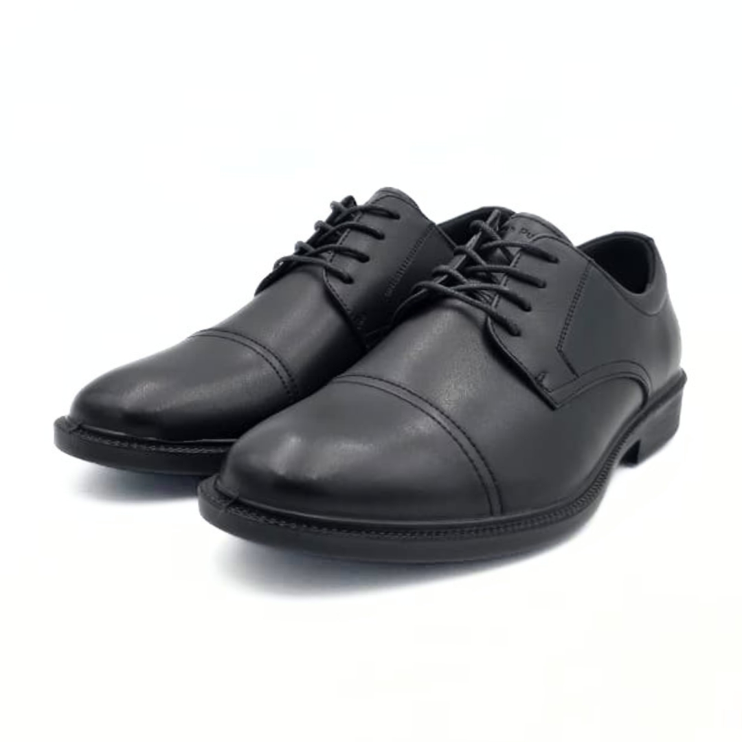 30174 Hush Puppies Mens Reggie Leather Shoes - Image 1
