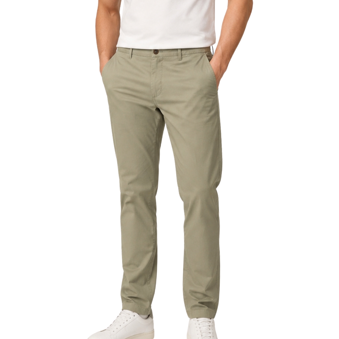 41263 Klevas Stretch Black Classic Chino - Image 1
